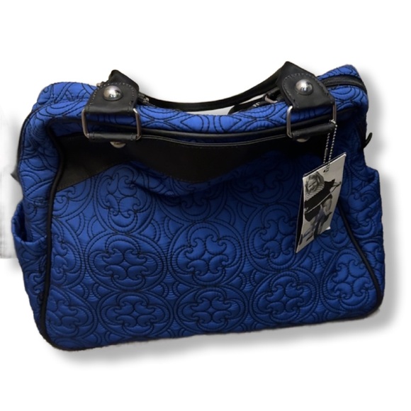 Petunia Pickle Bottom Blue Diaper Bag Quilted - Picture 4 of 7